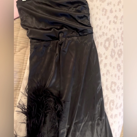 NWT Fashion Nova Feather Dress - Picture 7 of 7